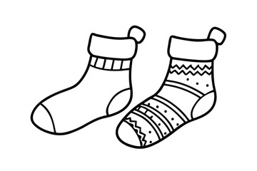 Childrens Colorful Christmas Socks