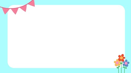 Simple design blank frame, cute frame for kids colorful and cheerful, invitation, notebook, postcard, cute frame, bookmark,certificate for kids and children in kindergarten or primary grades