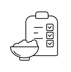 Balanced diet icon vector illustration image