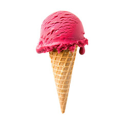 Pink ice cream cone