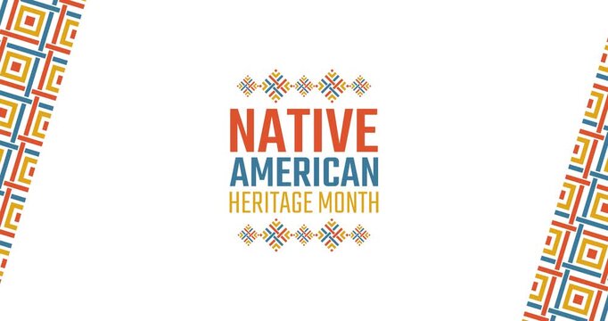 native american heritage month motion video, ideal for native american heritage month celebration