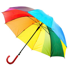 Colorful umbrella angled, vibrant hues (6)