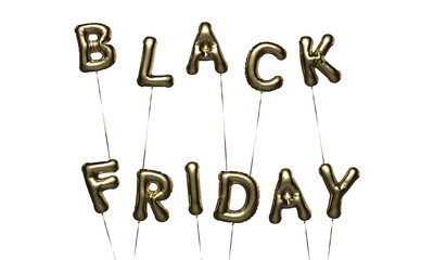 BLACK FRIDAY SALE text font calligraphy hand written lettering script balloon golden yellow orange color object black friday sale november month shopping sale discount offer price gift product sale