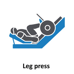 Leg press Vector Icon which can easily modify or edit