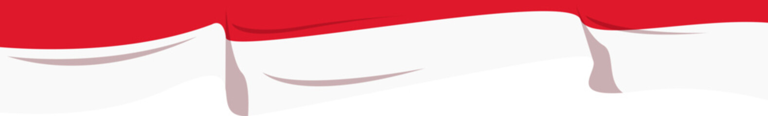 Indonesia Flag Curtain Header