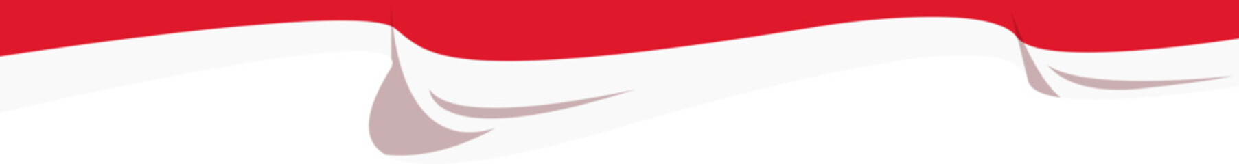 Indonesia Flag Curtain Header
