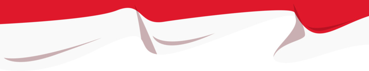 Indonesia Flag Curtain Header