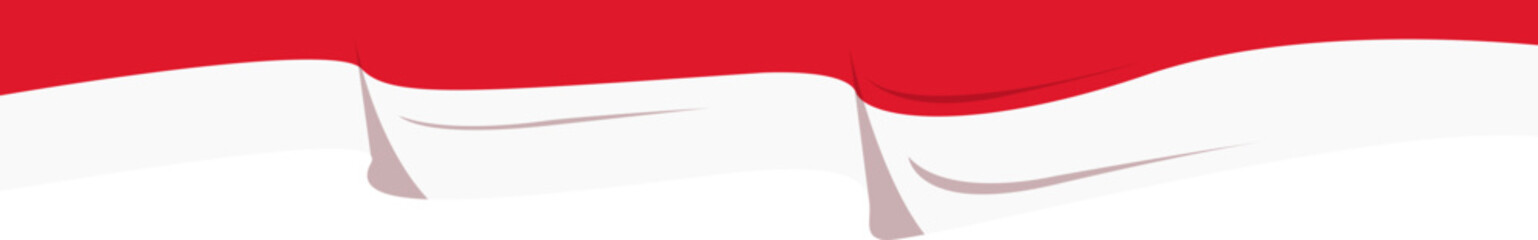 Indonesia Flag Curtain Header