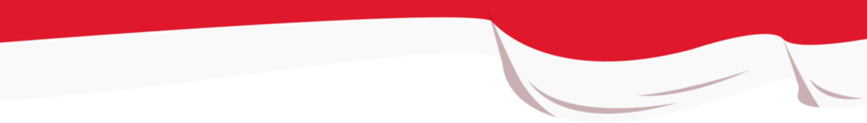 Indonesia Flag Curtain Header