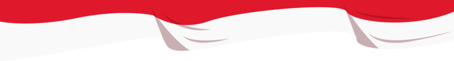 Indonesia Flag Curtain Header