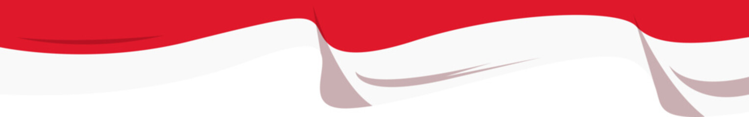 Indonesia Flag Curtain Header