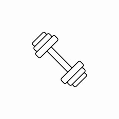 fitness workout dumbbell icon sign vector