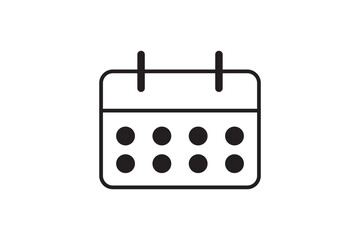 Calendar icon set. Calender symbol. calendar vector icon