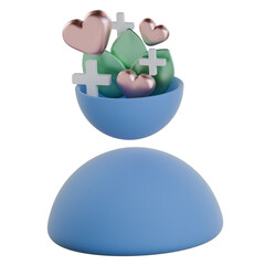 Meditation pose 3d icon colorful design