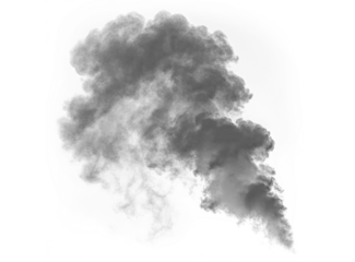 PNG smoke cloud mist fog steam vapor PNG abstract dust Overlay transparent. Realistic explosion smoke on black background for cinematic, dramatic and design compositions.