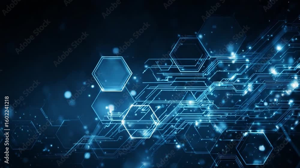 Poster digital connectivity: a mesmerizing digital artwork showcases an intricate network of interconnected