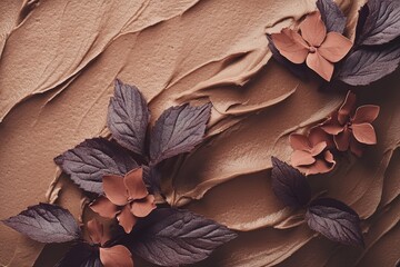 the plant of the trending color of the year is mocha mousse. neutral shades in the fashion and design industry.