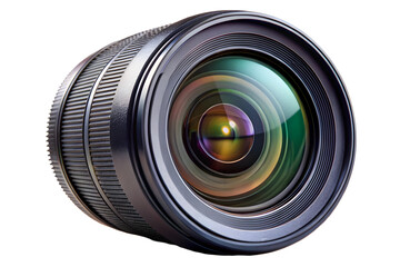 Photographic lens isolated on transparent background