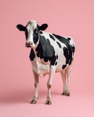Majestic Holstein Cow in High-Resolution Photograph