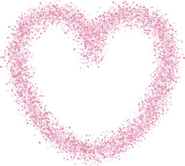 Glitter Heart Outline