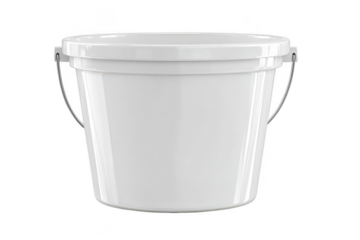 White plastic bucket with handles (52)