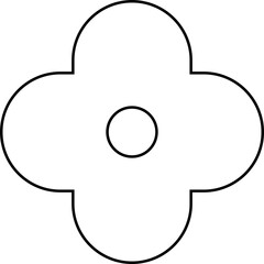 The image displays of simple stylized icon flower and geometric shapes likely part of turbines and vector illustration or graphic design. commonly used for creating logos patterns decorative element