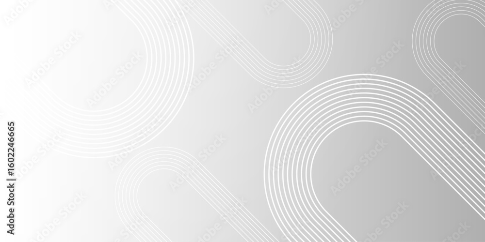 Poster futuristic minimal background with subtle white and gray wave lines. great for product display, pres