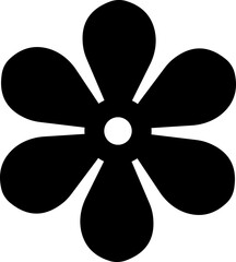 Obraz premium The image displays of simple stylized icon flower and geometric shapes likely part of turbines and vector illustration or graphic design. commonly used for creating logos patterns decorative element