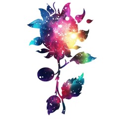 Fototapeta premium Cosmic flower design