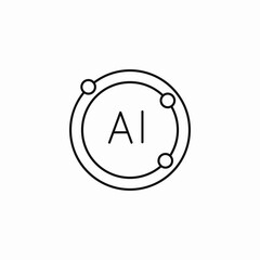 artificial intelligence symbol icon sign vector