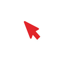 Red arrow cursor on a black background