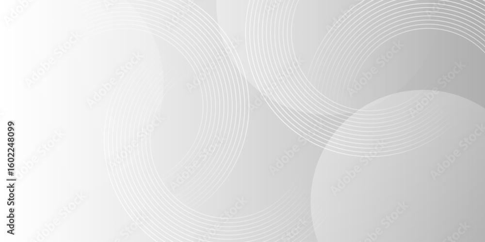 Poster minimalist abstract background featuring clean gray waves with subtle gradients and circular layers.