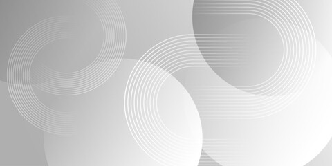 Fototapeta premium Stylish abstract background with curved forms and light gray color palette. Perfect for corporate templates, brochures, or social media graphics.