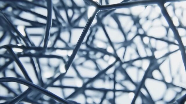 Abstract network of gray lines