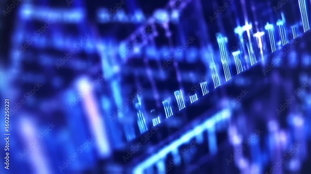 Poster abstract data visualization