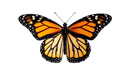 Fototapeta premium Monarch butterfly, vibrant orange and black wings