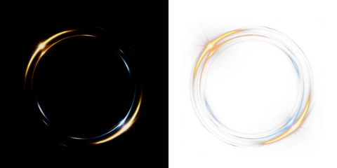 Portal, orange, glow, light, PNG — colorful swirl PNG with transparent glow. Overlay element for tech energy design, neon fantasy ring or vibrant radial light circle on dark.