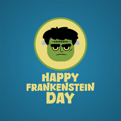 vector graphic of Frankenstein Day ideal for Frankenstein Day celebration
