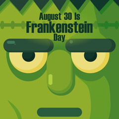 vector graphic of Frankenstein Day ideal for Frankenstein Day celebration
