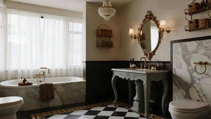 interior of luxury hotel