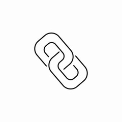 chained links connection icon sign vector