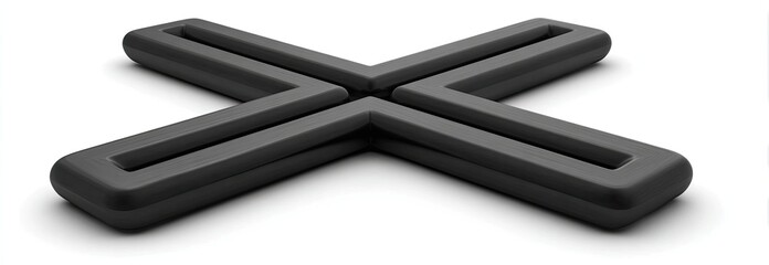 Dark Gray X-shaped design