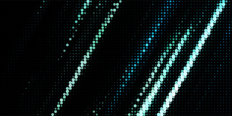 High-tech halftone dots background. Blue LED video screen. vector illustration