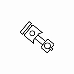 engine piston rod icon sign vector