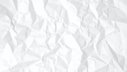 Obraz premium Crumpled white paper texture