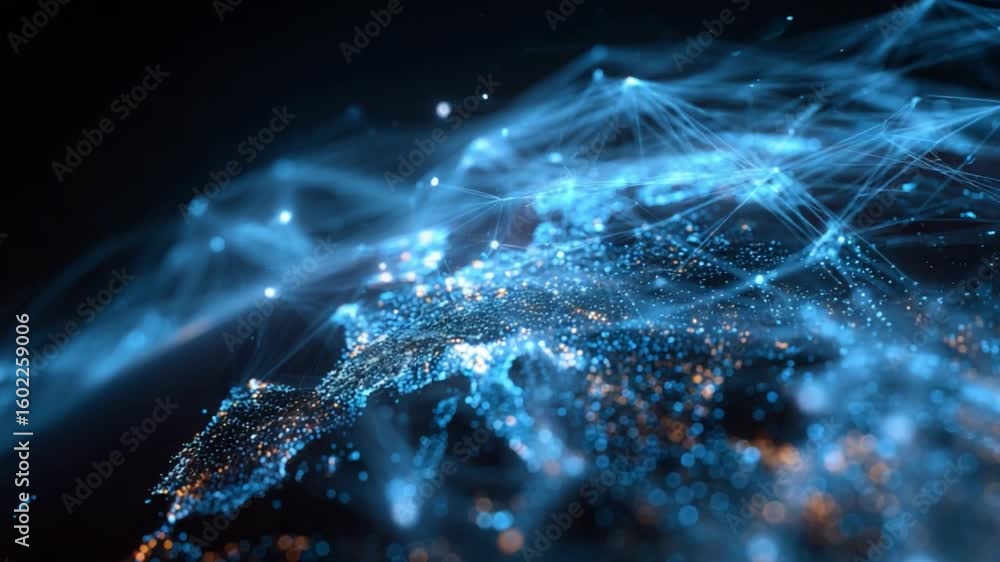 Poster global network: a stunning visual representation of interconnected global networks, showing the intr