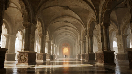 Fototapeta premium interior of the cathedral of st james in sibenik croatia