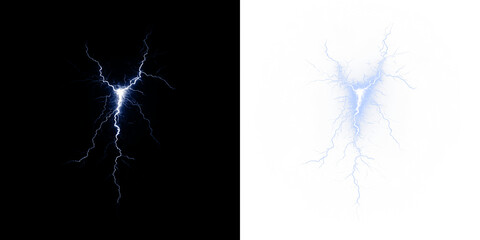 Lightning, bolt, thunderbolt, thunderstorm, light — bright diagonal lightning PNG Overlay with...