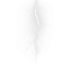 Lightning, electric, thunder, storm, overlay — powerful PNG lightning strike with dramatic energy. Realistic PNG Overlay on transparent background for nature effects and scenes