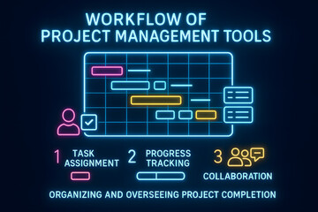 Gantt Chart Workflow with Project Timeline Visualization for Team Task Management

